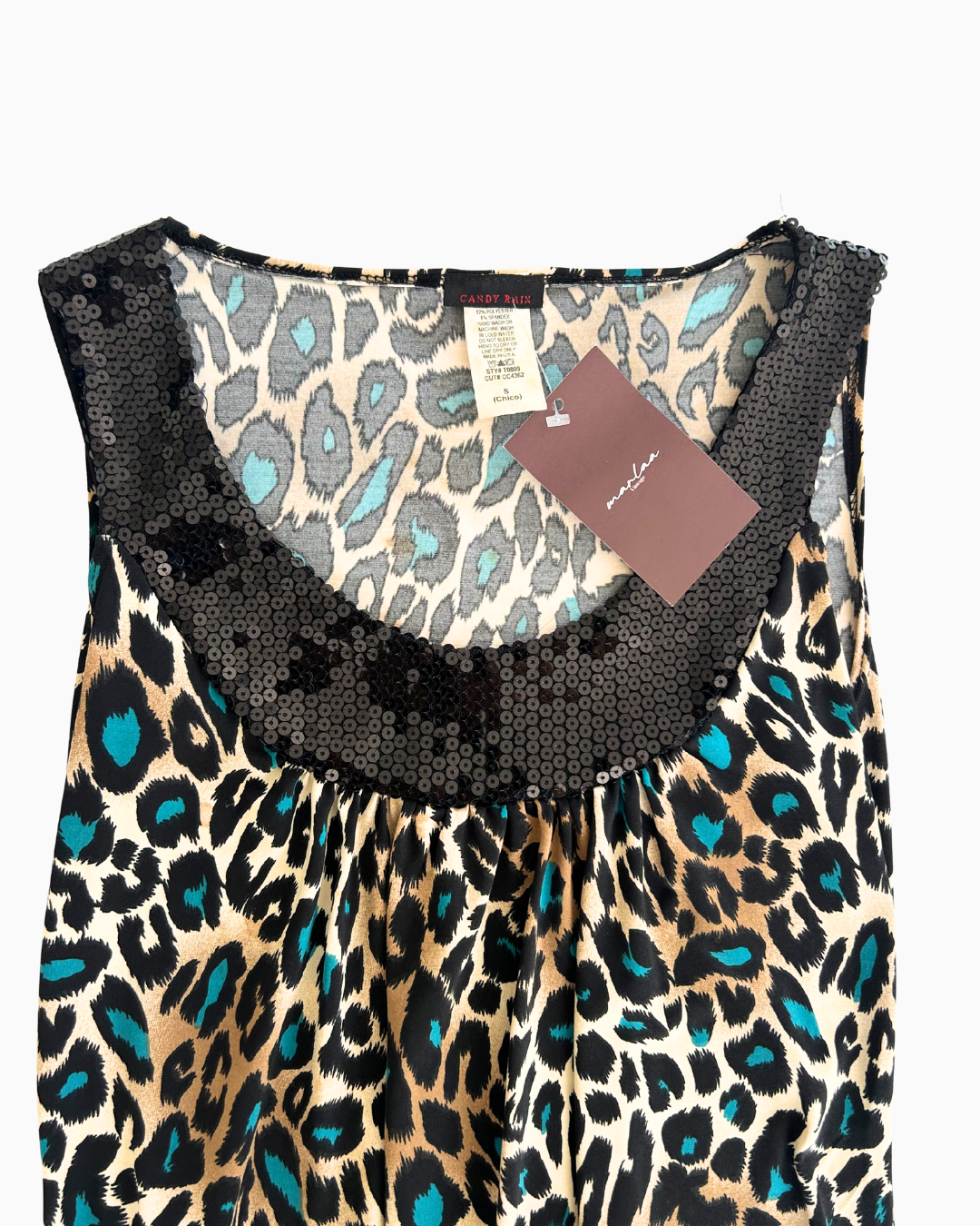2000's Sequin Drop Waist Tank | S |