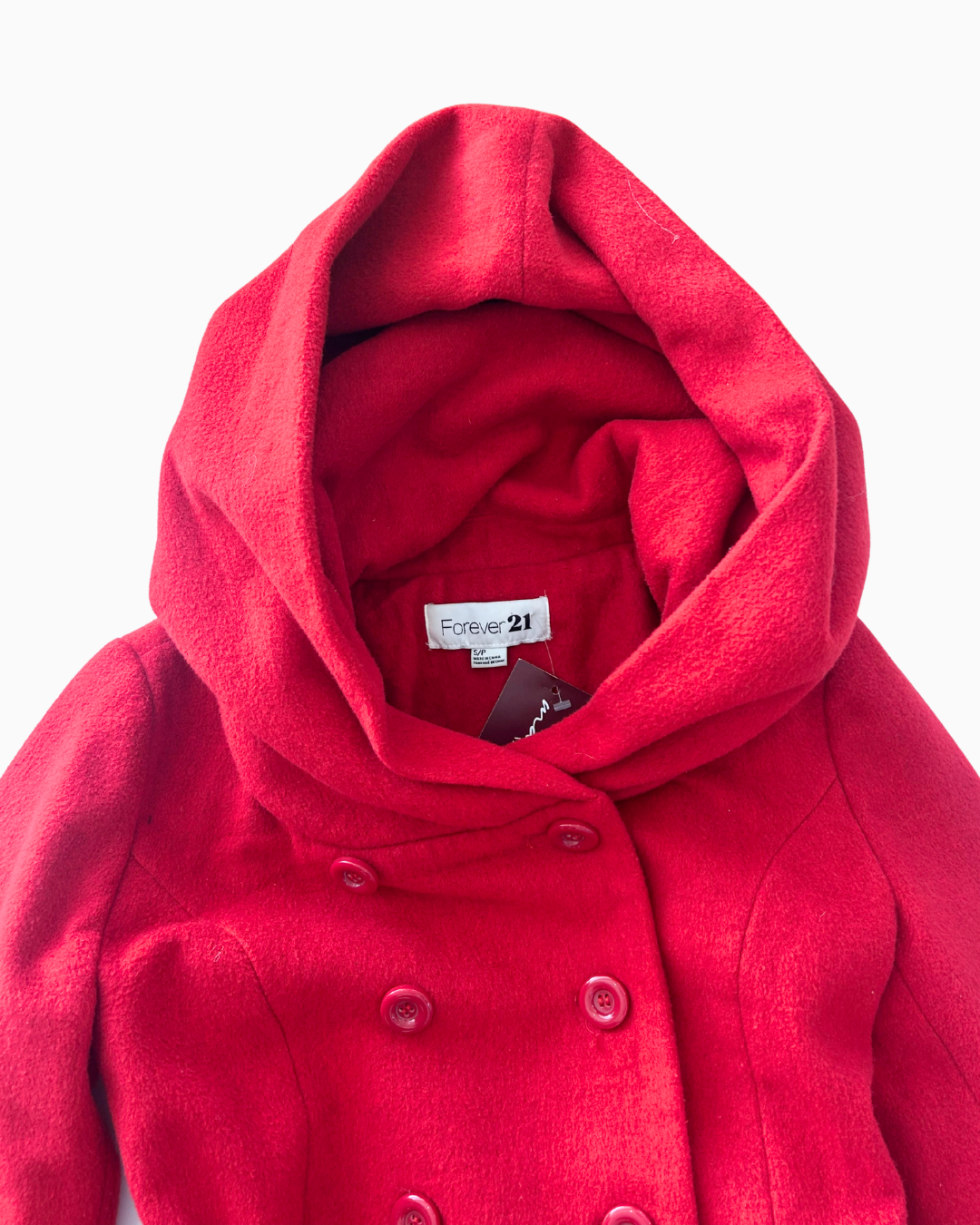 Cute Buckle Belt Cropped Coat | S |