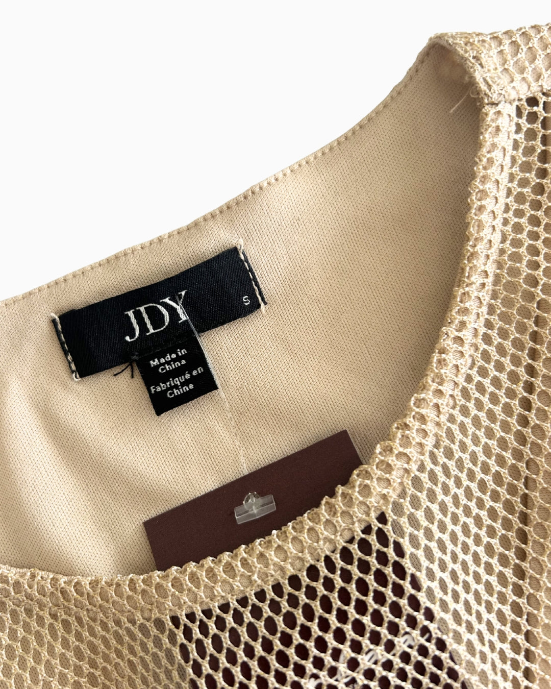 Y2K Mesh Gold Long Sleeve | S |