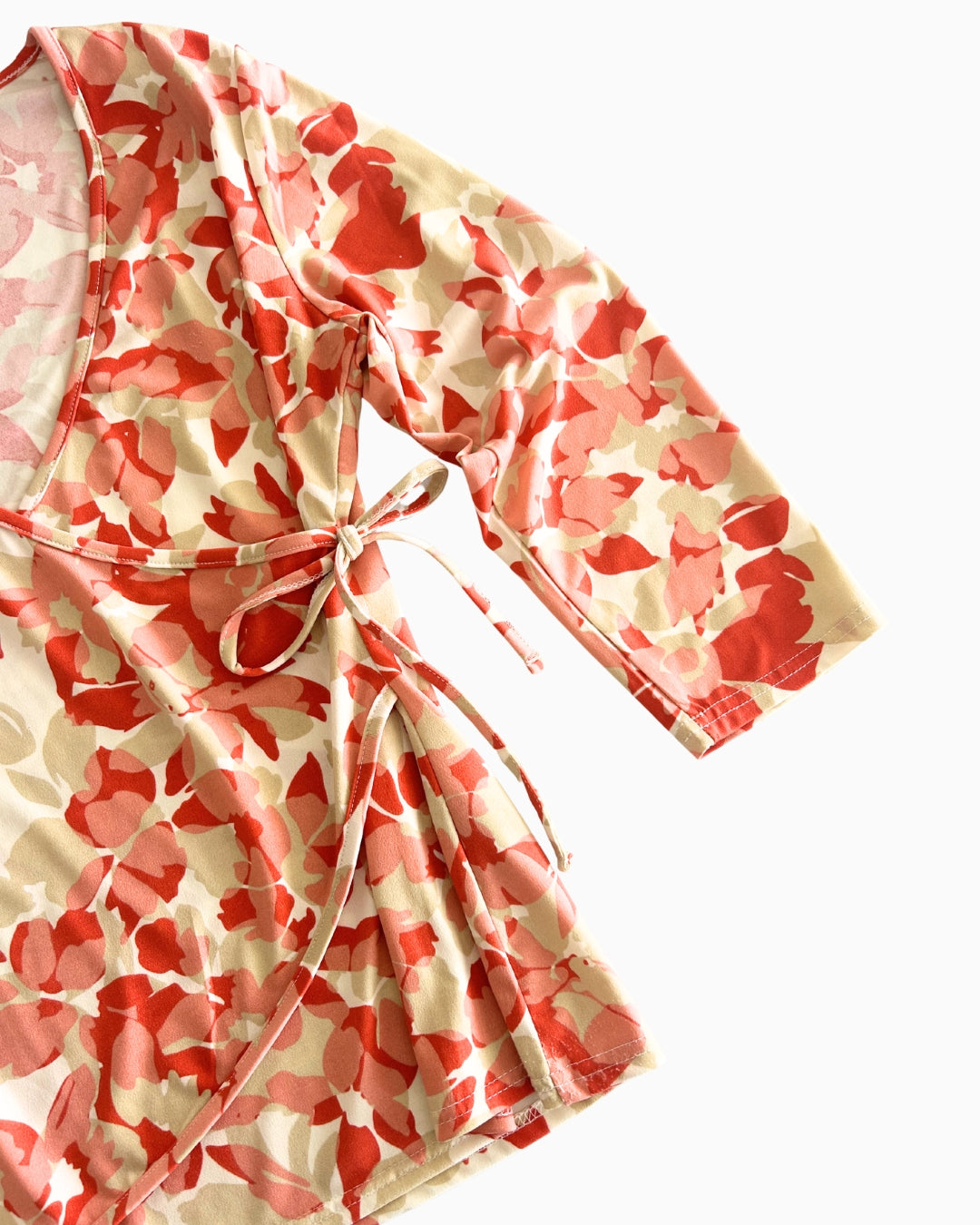 Floral Quarter Sleeve Top | S |