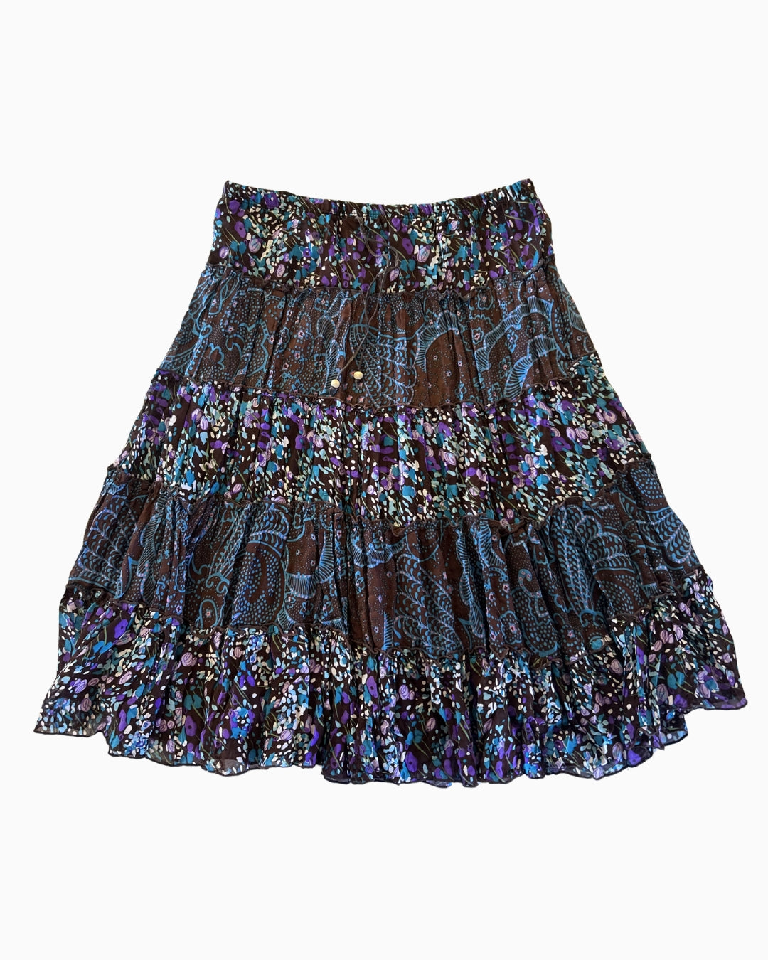 Hippy Style Paisley Midi Skirt |