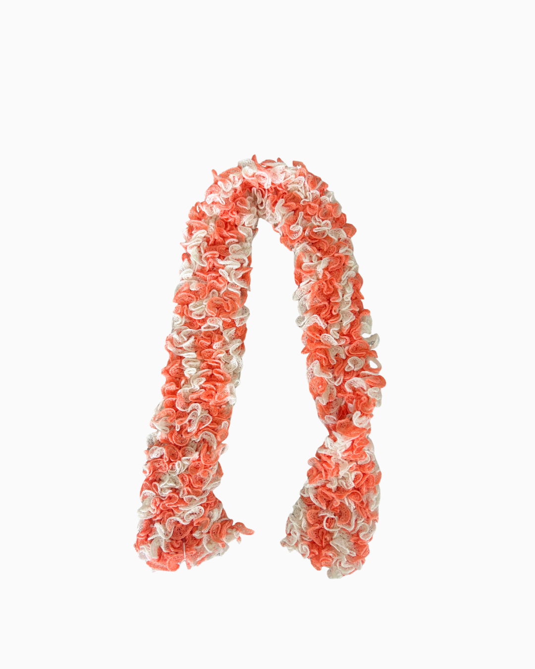 Orange Scrunch Scarf | 3