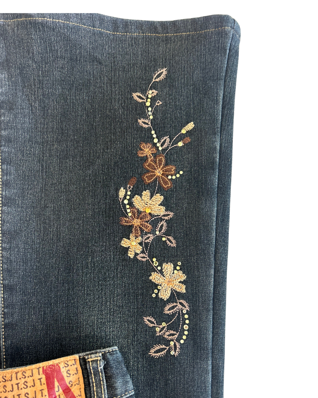 Floral Fairy Highrise Wide Leg Jeans | XS |