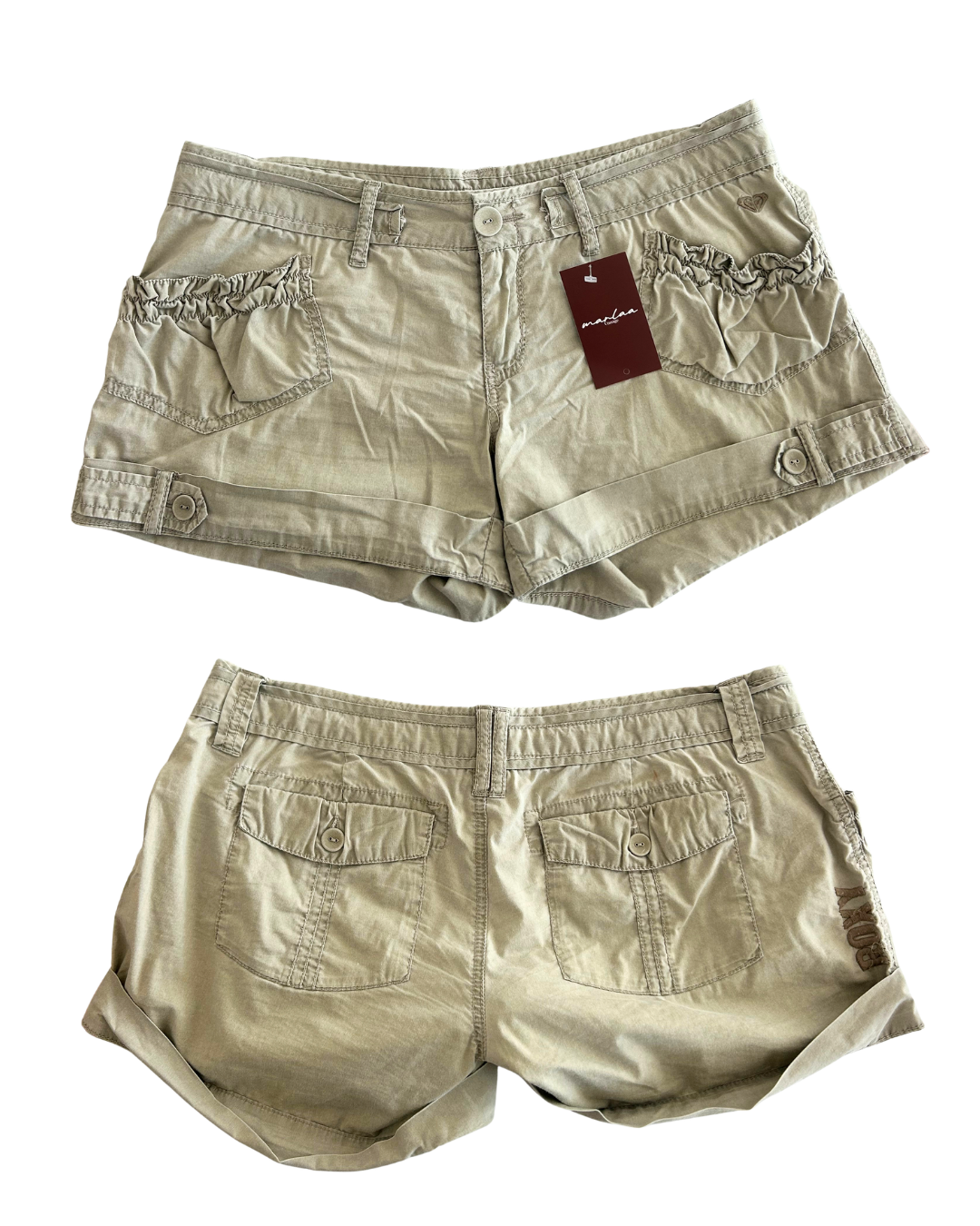 Roxy Cargo Mini Shorts | Size 14 |