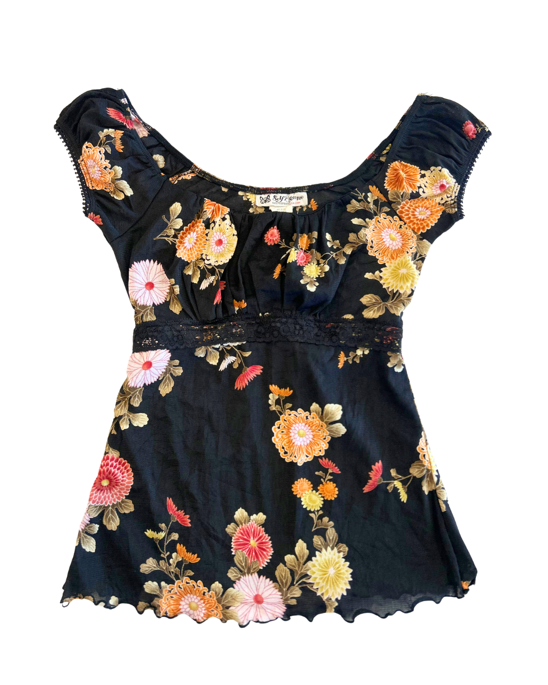 Self Esteem USA Floral Top | Size S |