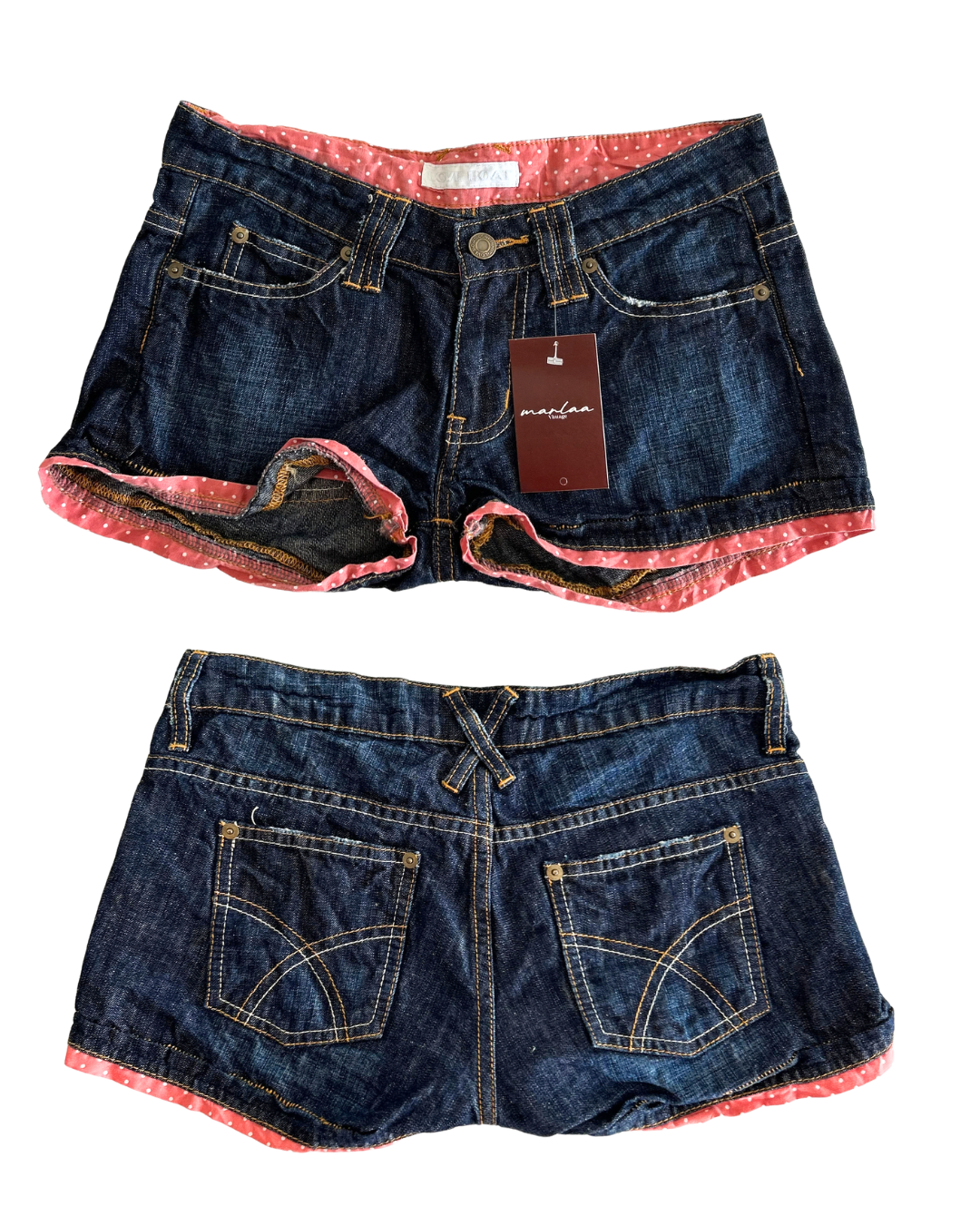 Love Boat Polka Dot Micro Mino Shorts | Size S |