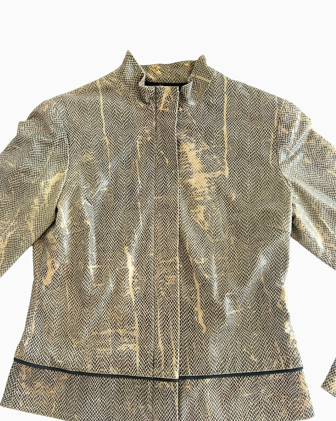 Snakeskin Funnel Jacket | M |