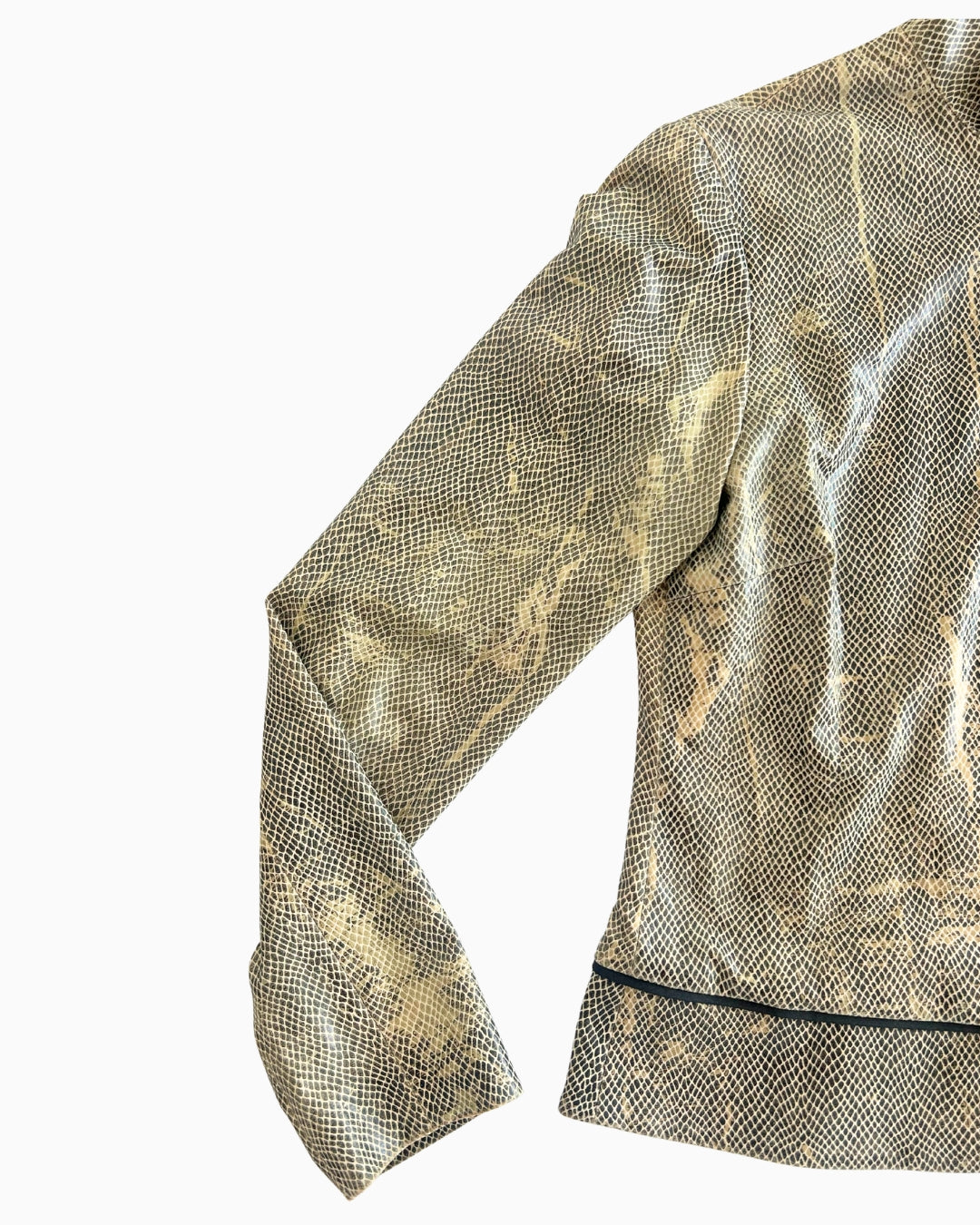 Snakeskin Funnel Jacket | M |