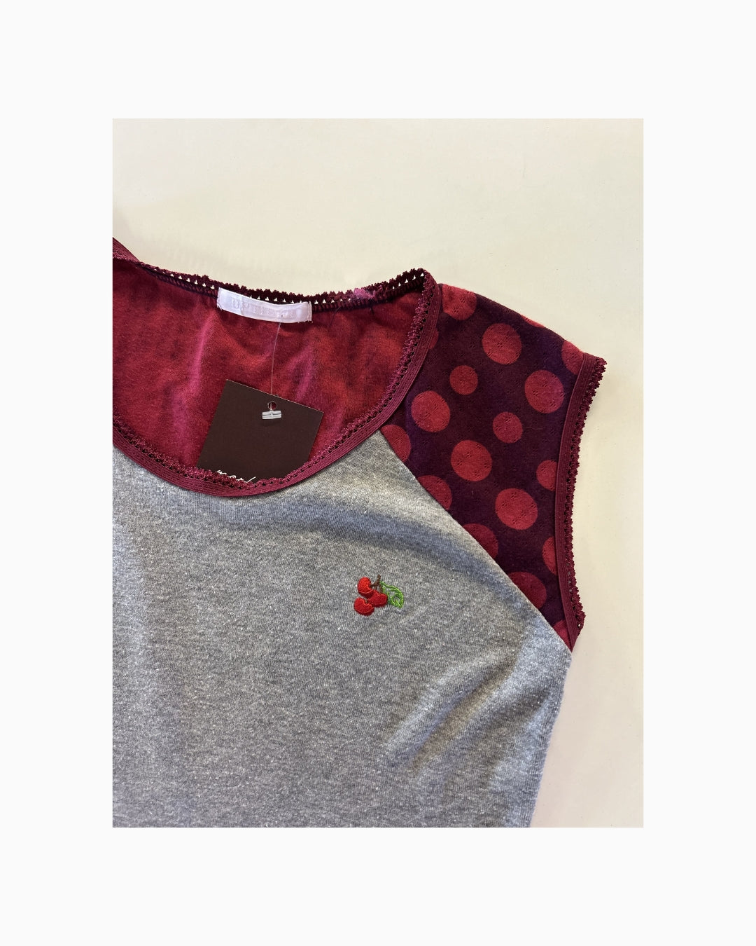 Cherry Dot Baby Tee | S / M |