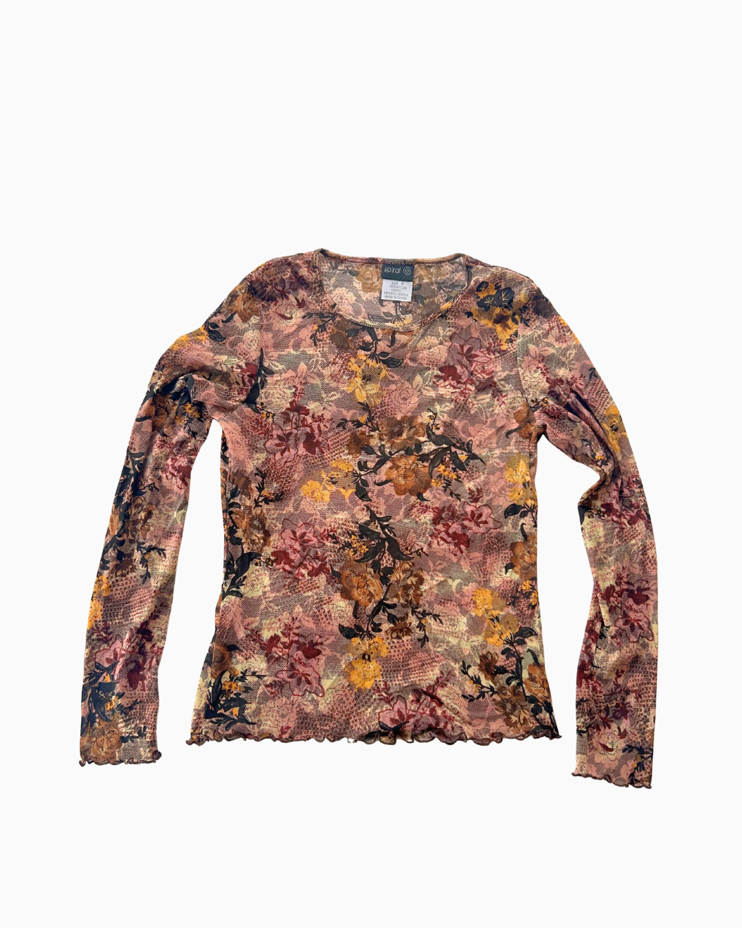 Vintage Mesh Long Sleeve Top | M | 1.0