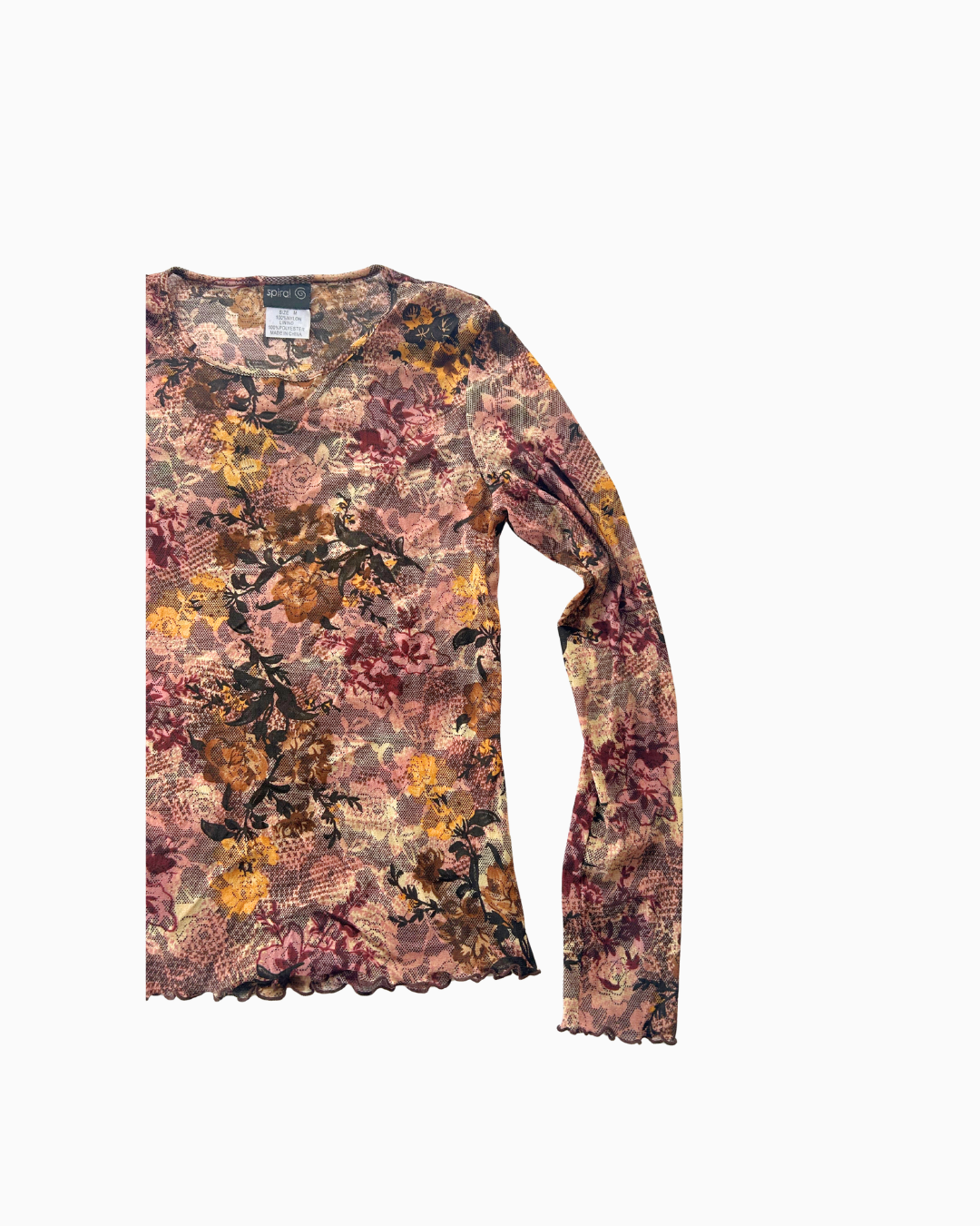 Vintage Mesh Long Sleeve Top | M | 1.0