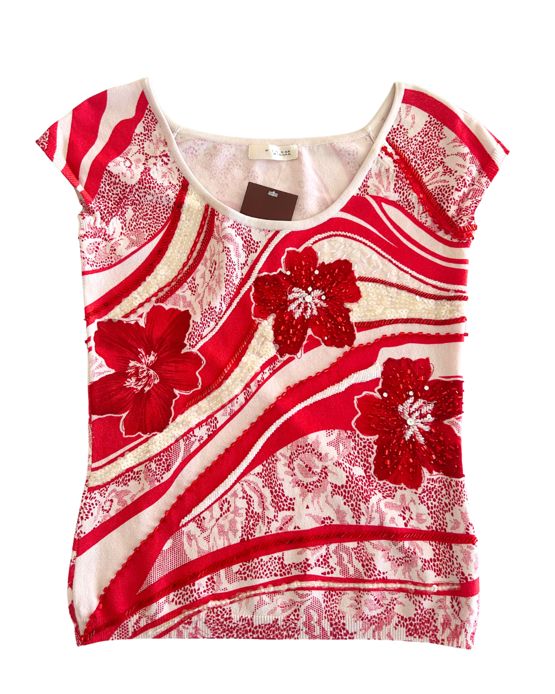 Michaa Fairy Beaded Tee | Size M |