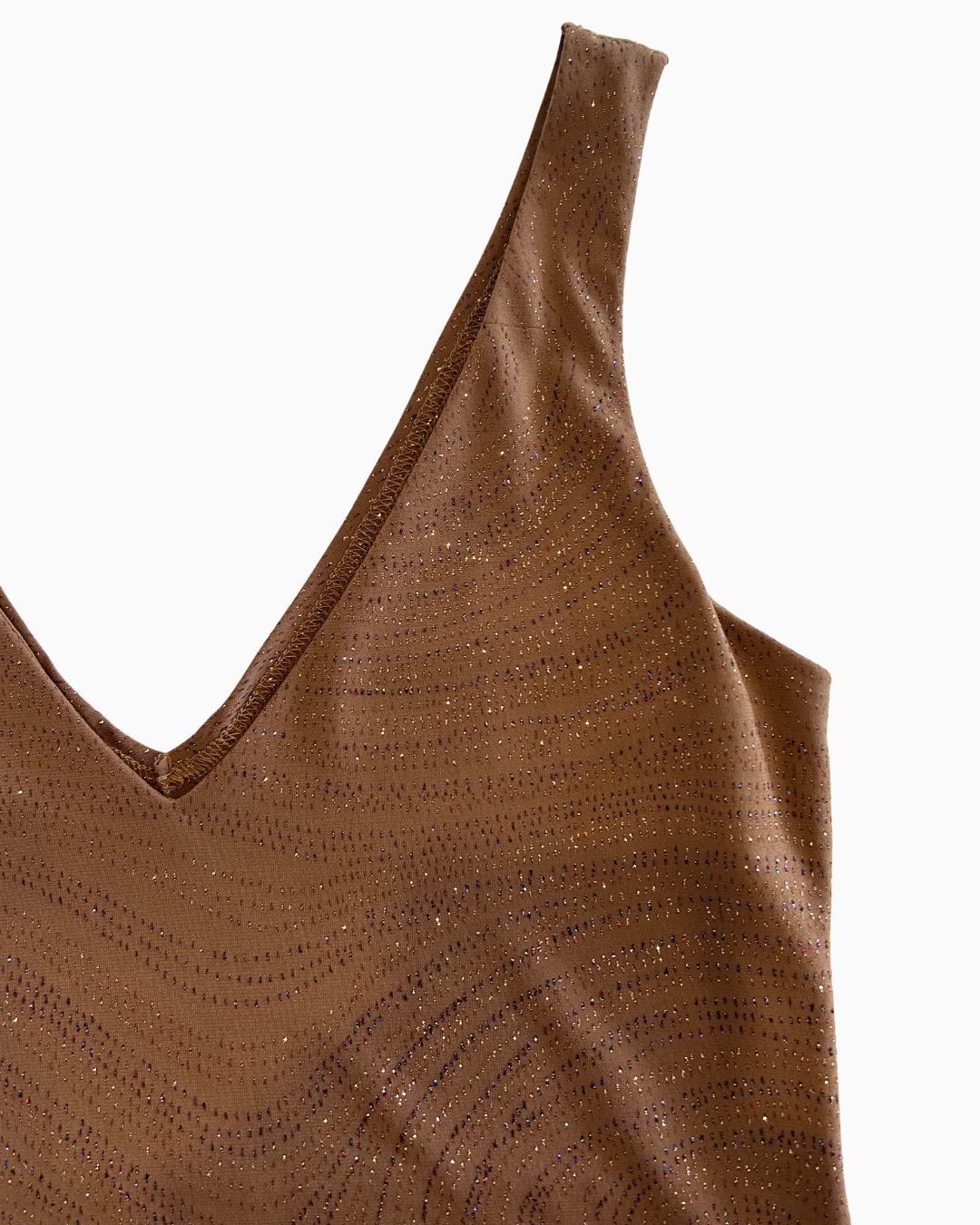 Brown Sparkly Tank | S |