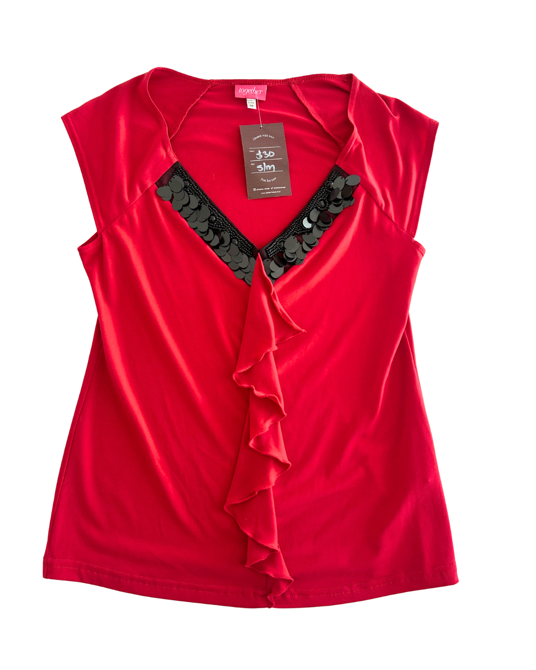 Beaded Tassel Tank | Size M |