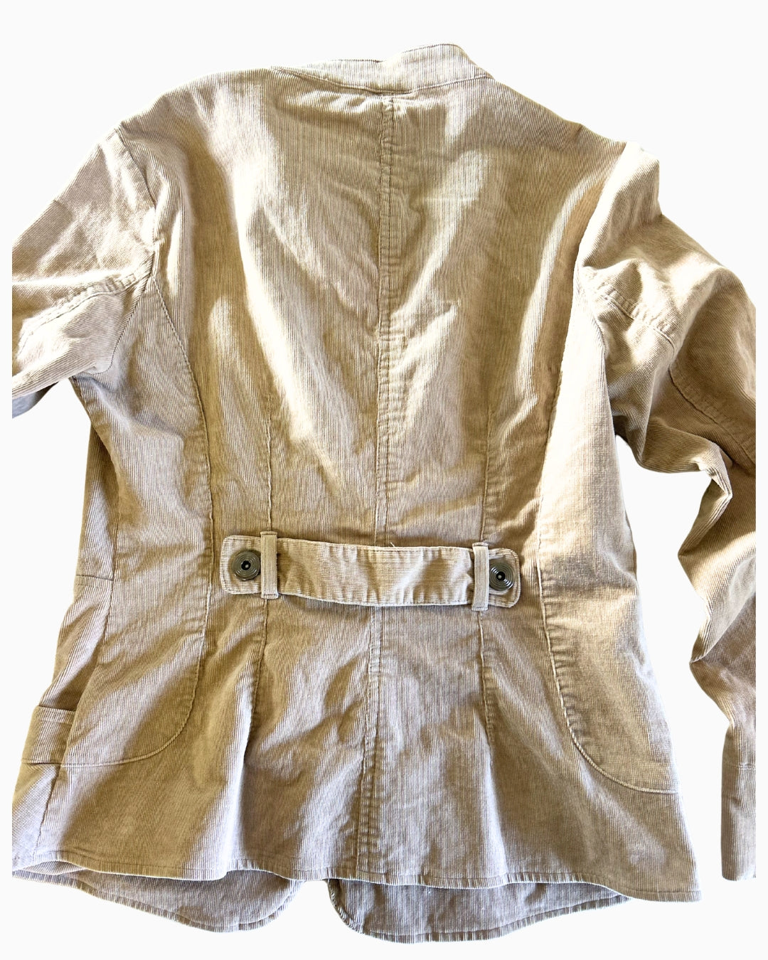Brown Cord Funnel Jacket | M |
