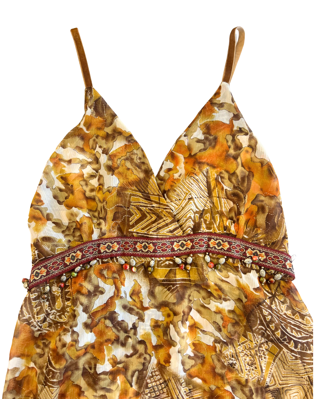 Paisley Beaded Sheer Fairy Cami | Size M |