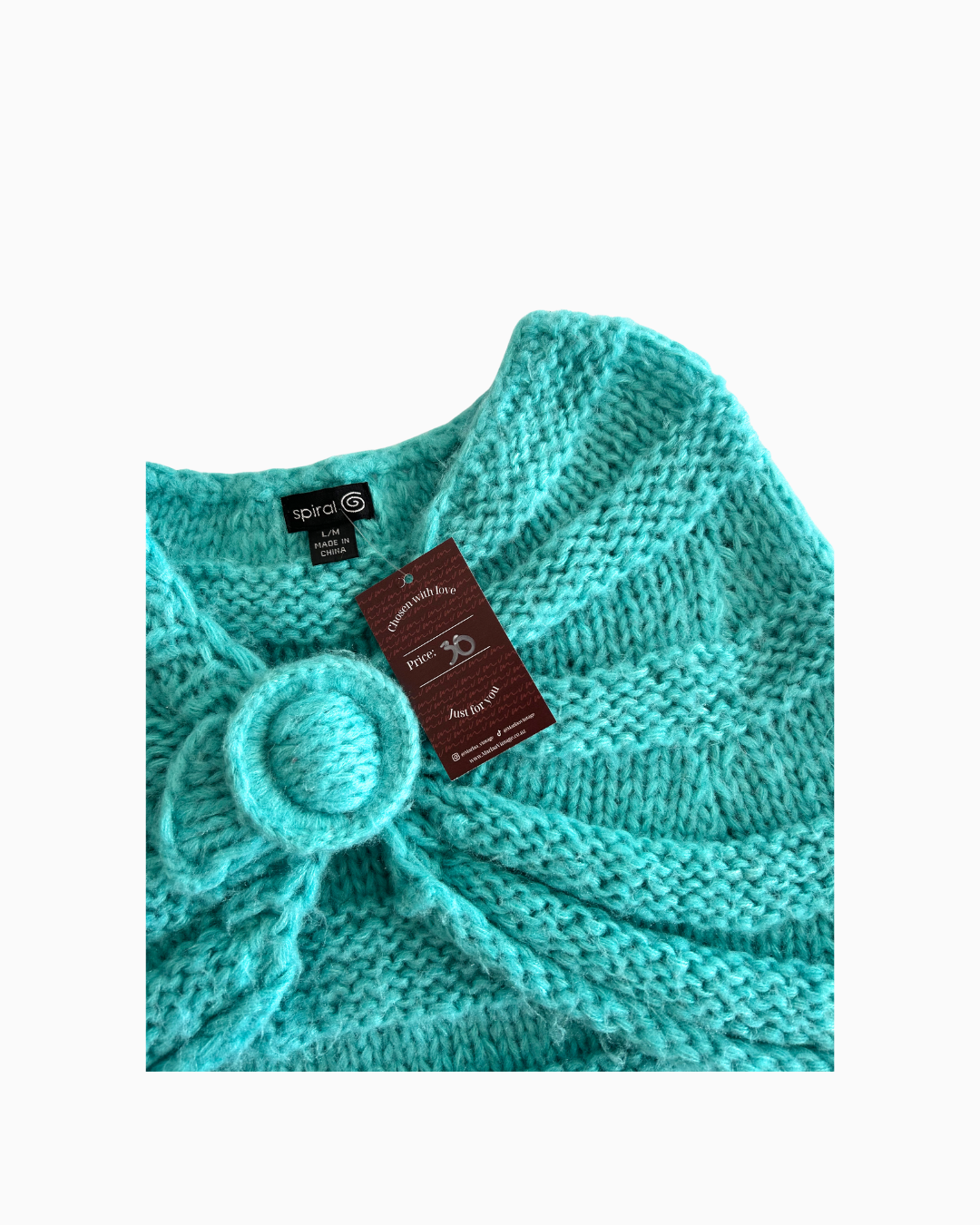 Vintage Spiral Poncho | M - L |