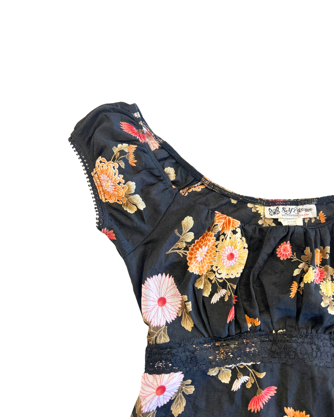 Self Esteem USA Floral Top | Size S |