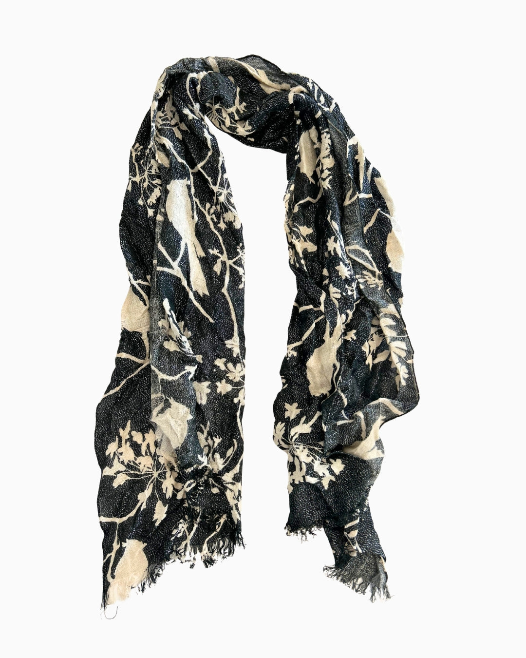 Black and white Printed Scarf