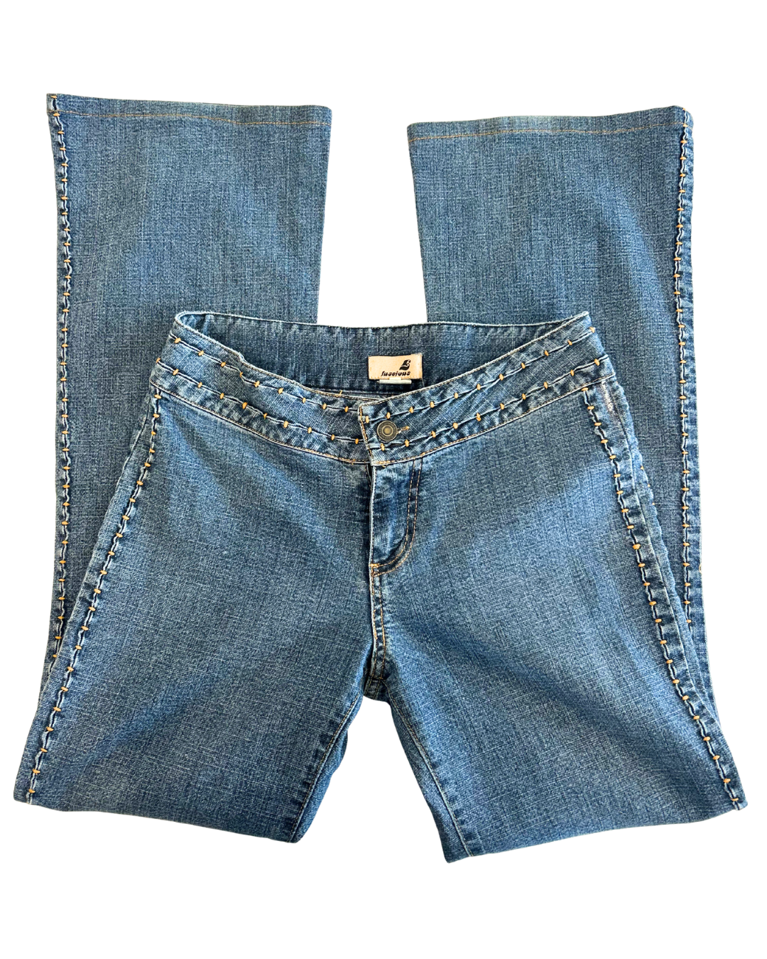 Vintage High-rise Stitch Jeans | XS |