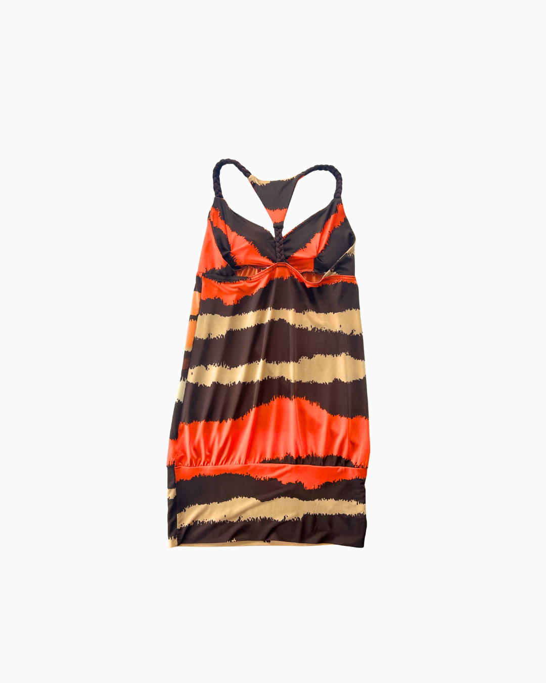 Y2K Low Waist Patten Tank | S | 1.0