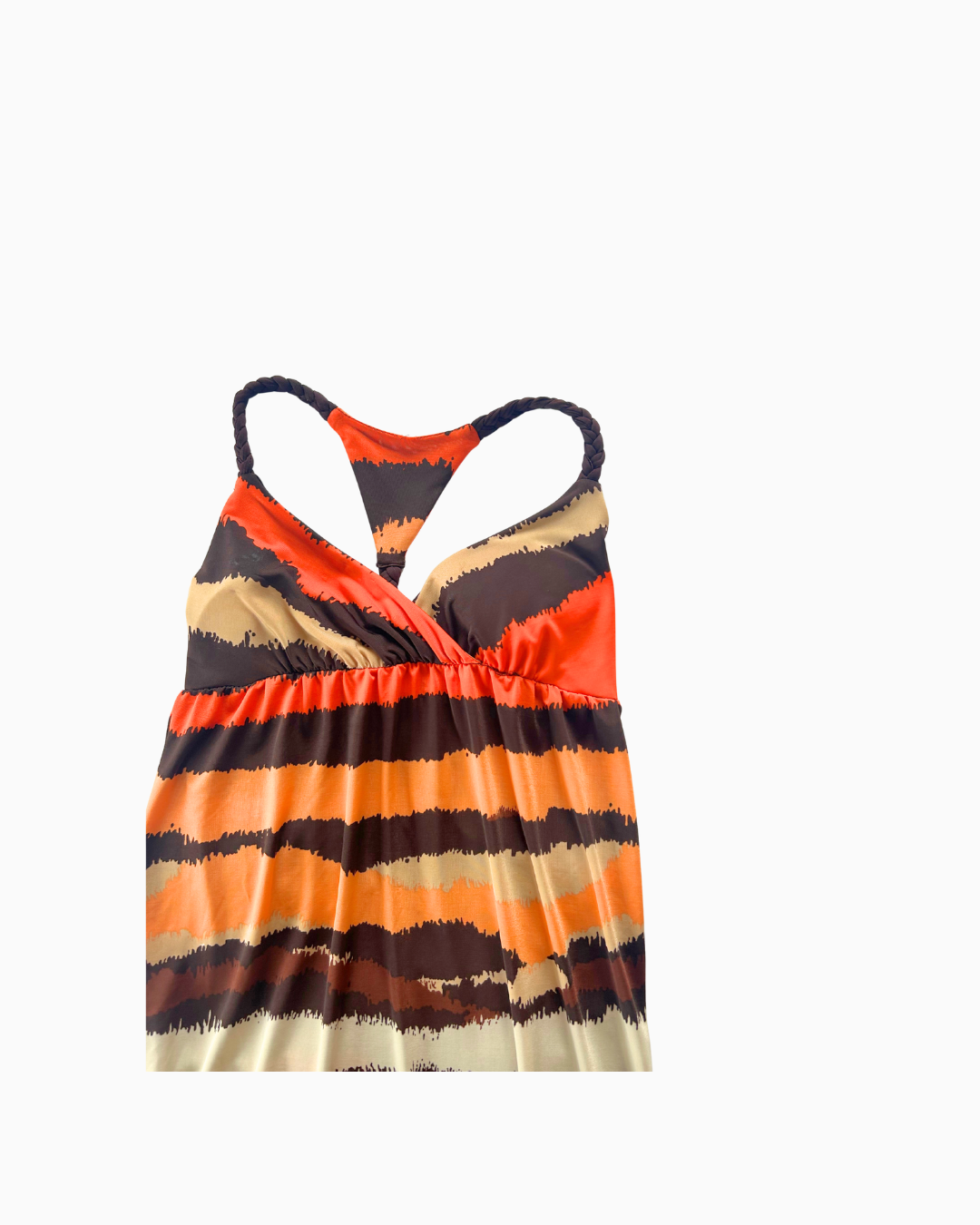 Y2K Low Waist Patten Tank | S | 1.0