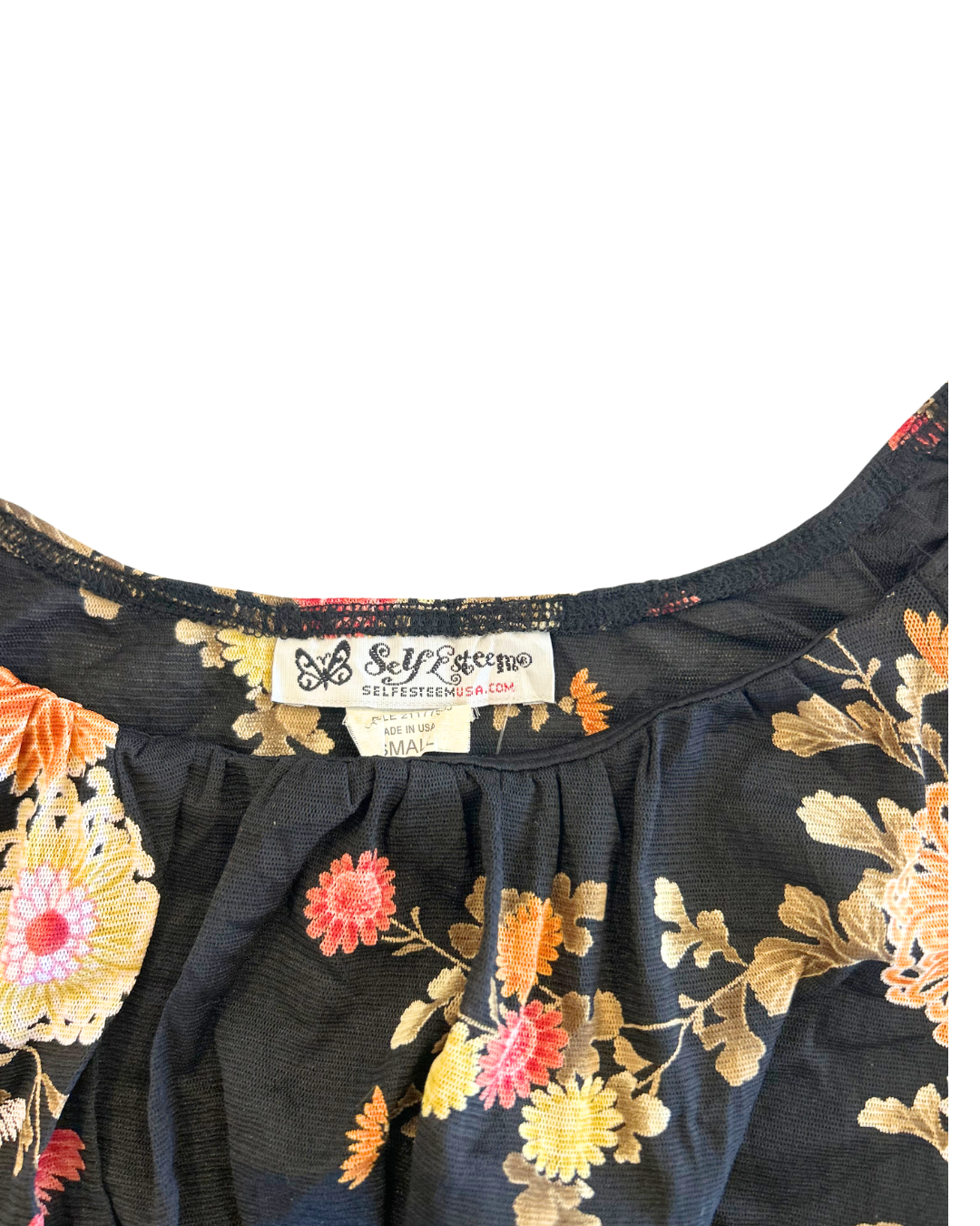 Self Esteem USA Floral Top | Size S |