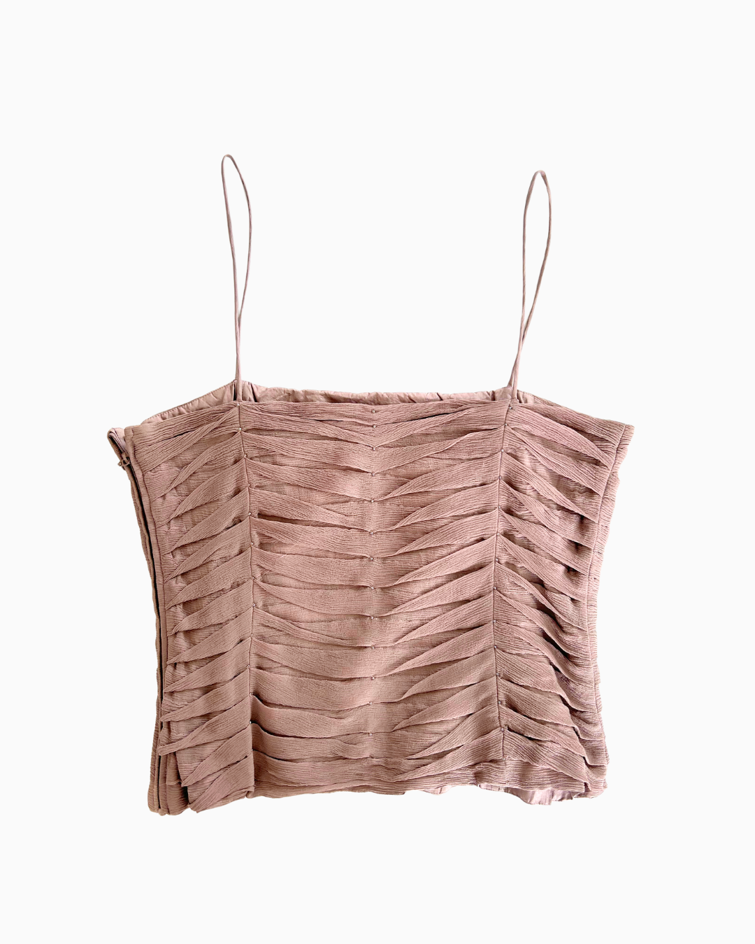 Beaded Rouched Tank | S |