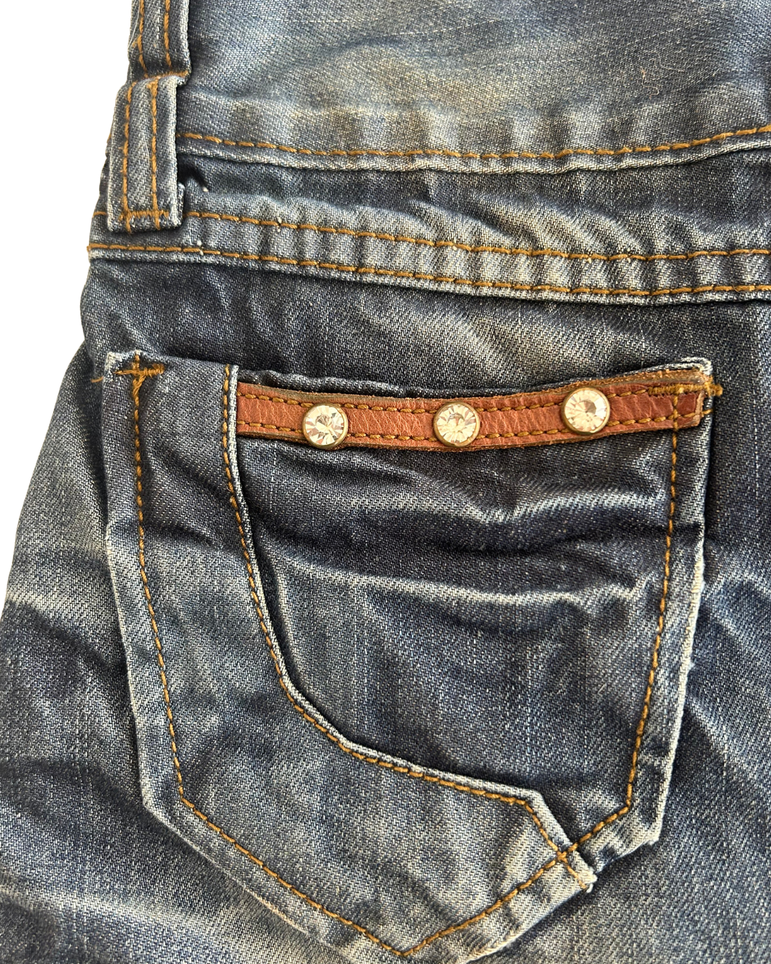 Y2K Stud Denim Skirt | Size S |