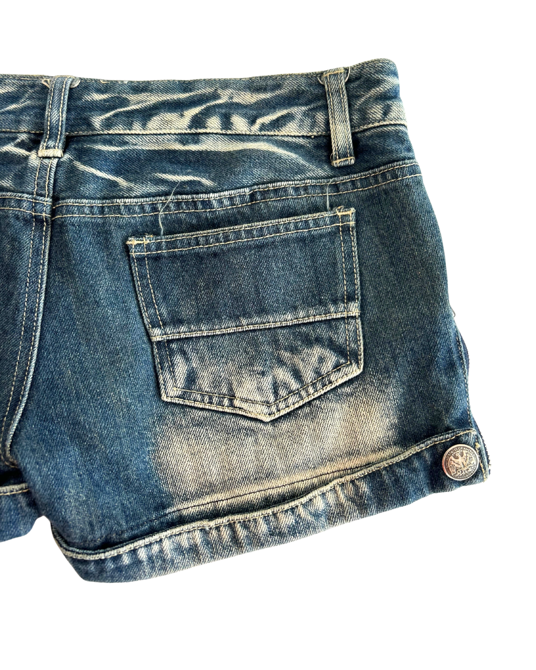 Y2k Zip Micro Mini Shorts | Size S |