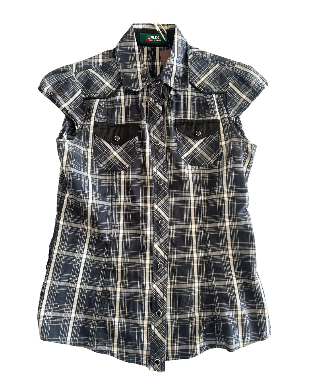 CRUX Sparkly Gingham Tee | Size L |
