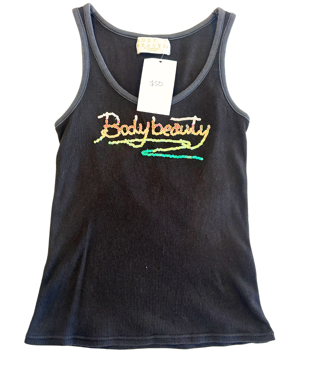 Body Beauty Sequin Tank | Size S |