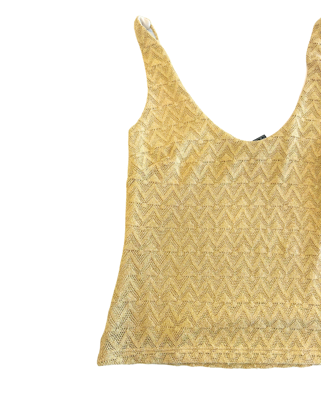 Stars & Moon Gold Glitter Cami | Size M |