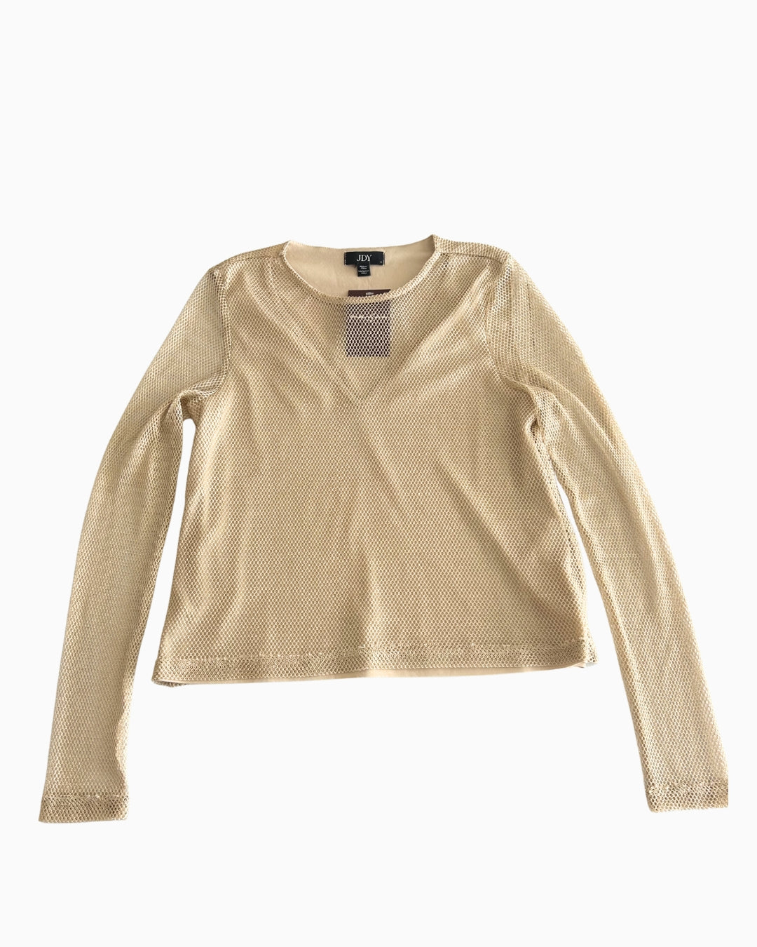 Y2K Mesh Gold Long Sleeve | S |