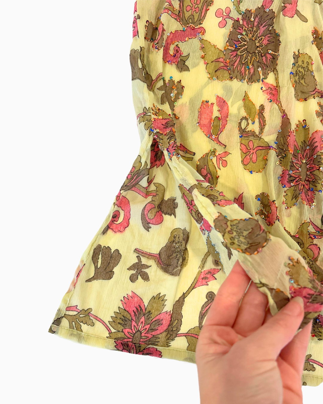 Floral Sequin Split Cami | M - L |