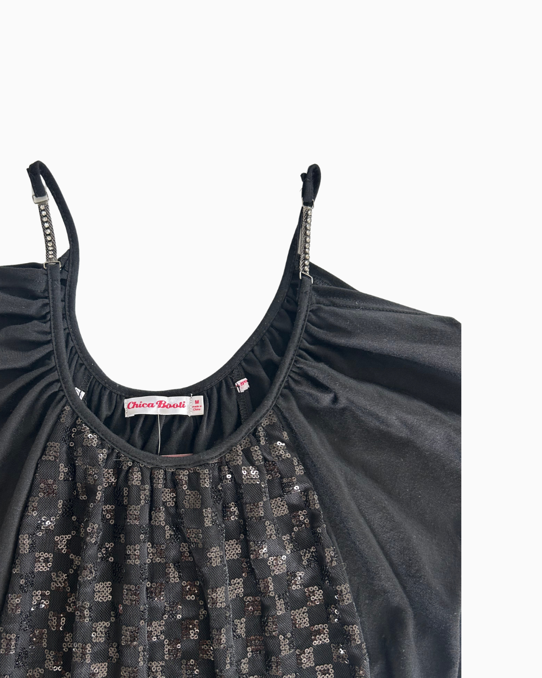 Sequin Drop Waist Top | M |