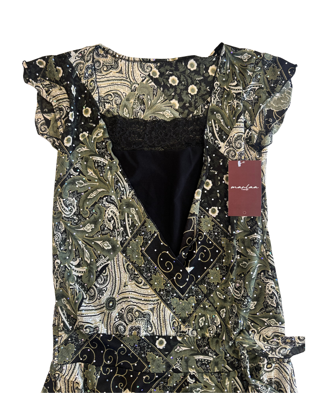 Mesh Goth Sparkly Tee | Size L |