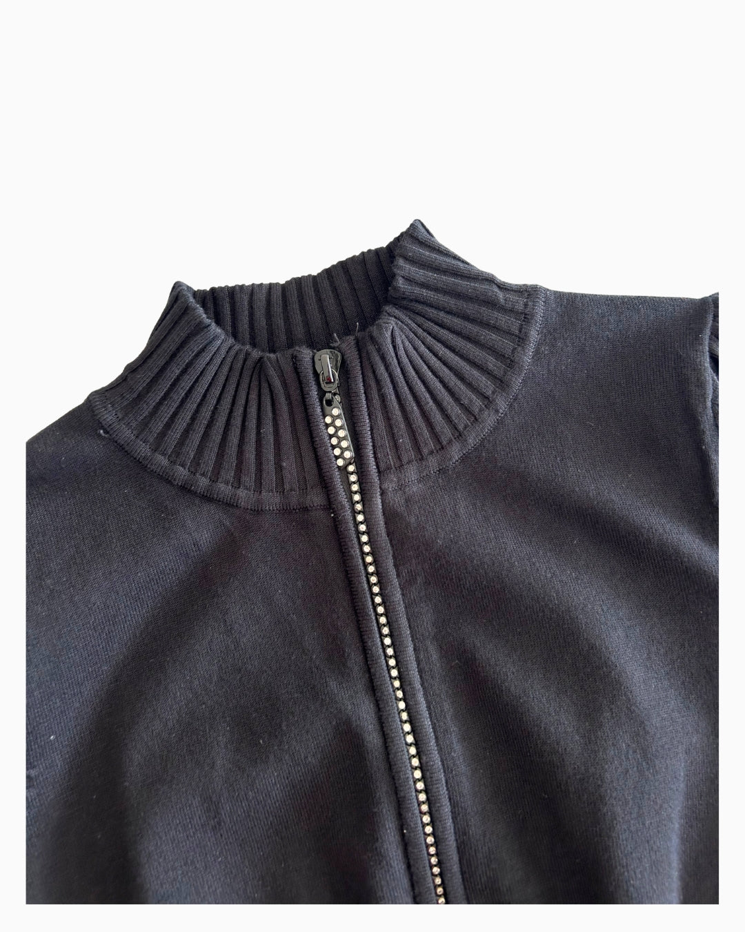 Studded Zip Up Vest | S |