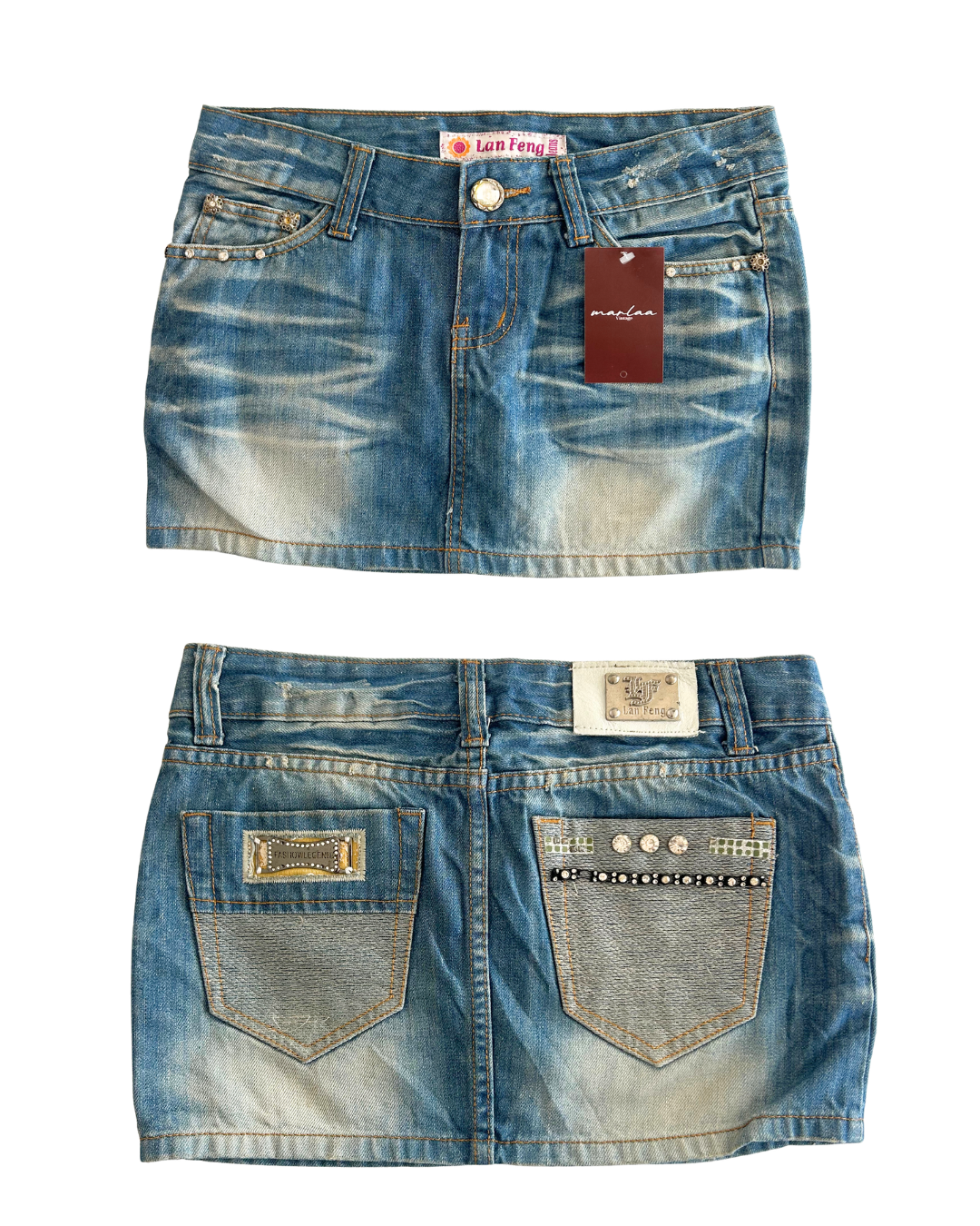 Lan Feng Denim Skirt | Size M |