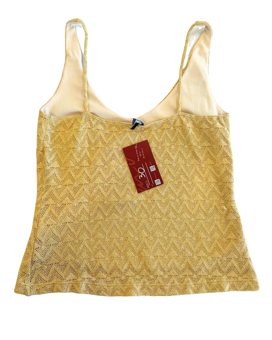 Stars & Moon Gold Glitter Cami | Size M |