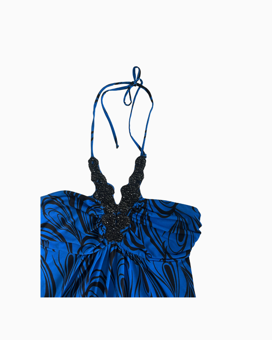 Beaded Halter-Neck Top