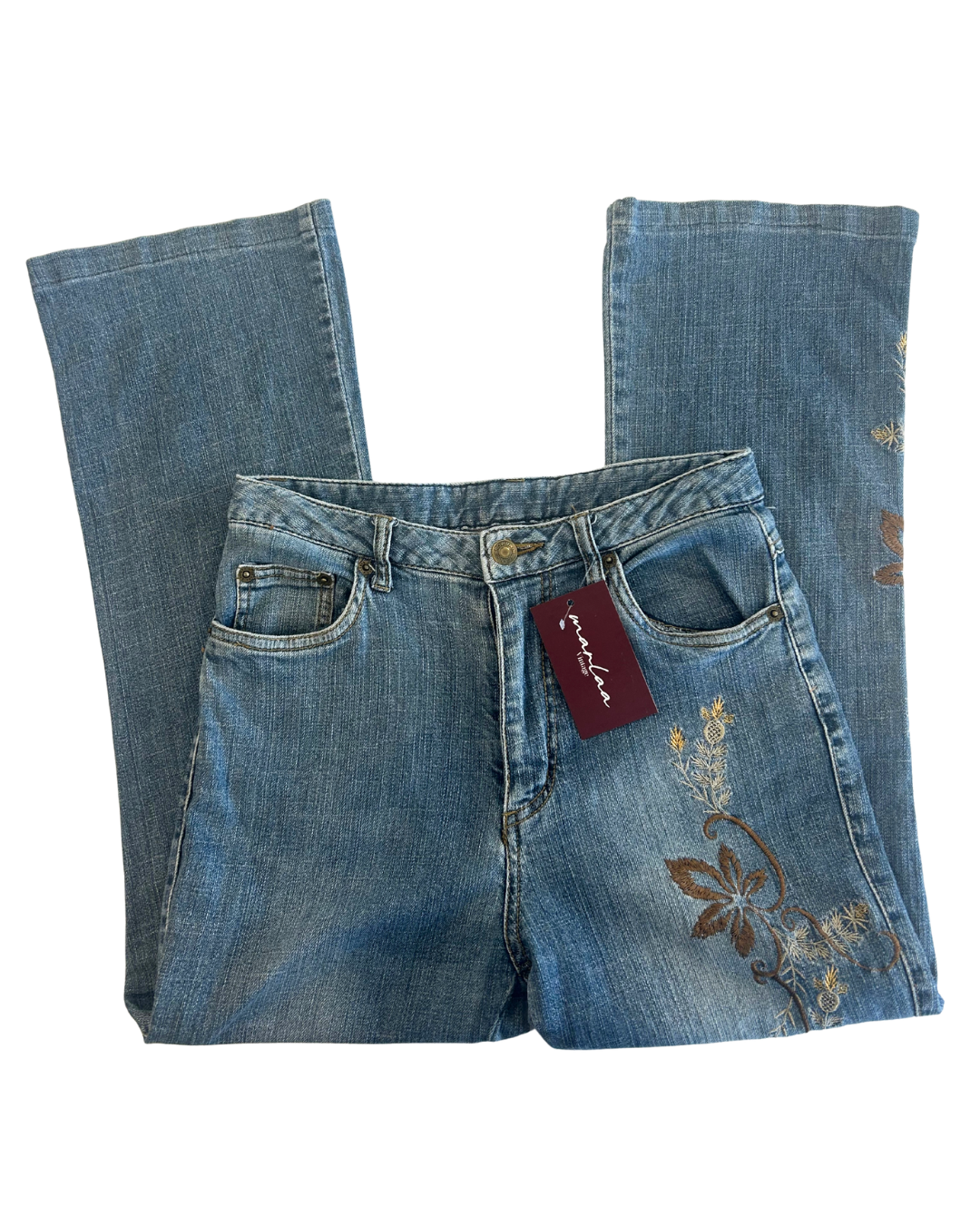 Floral Fairy High Waisted Jeans | M |