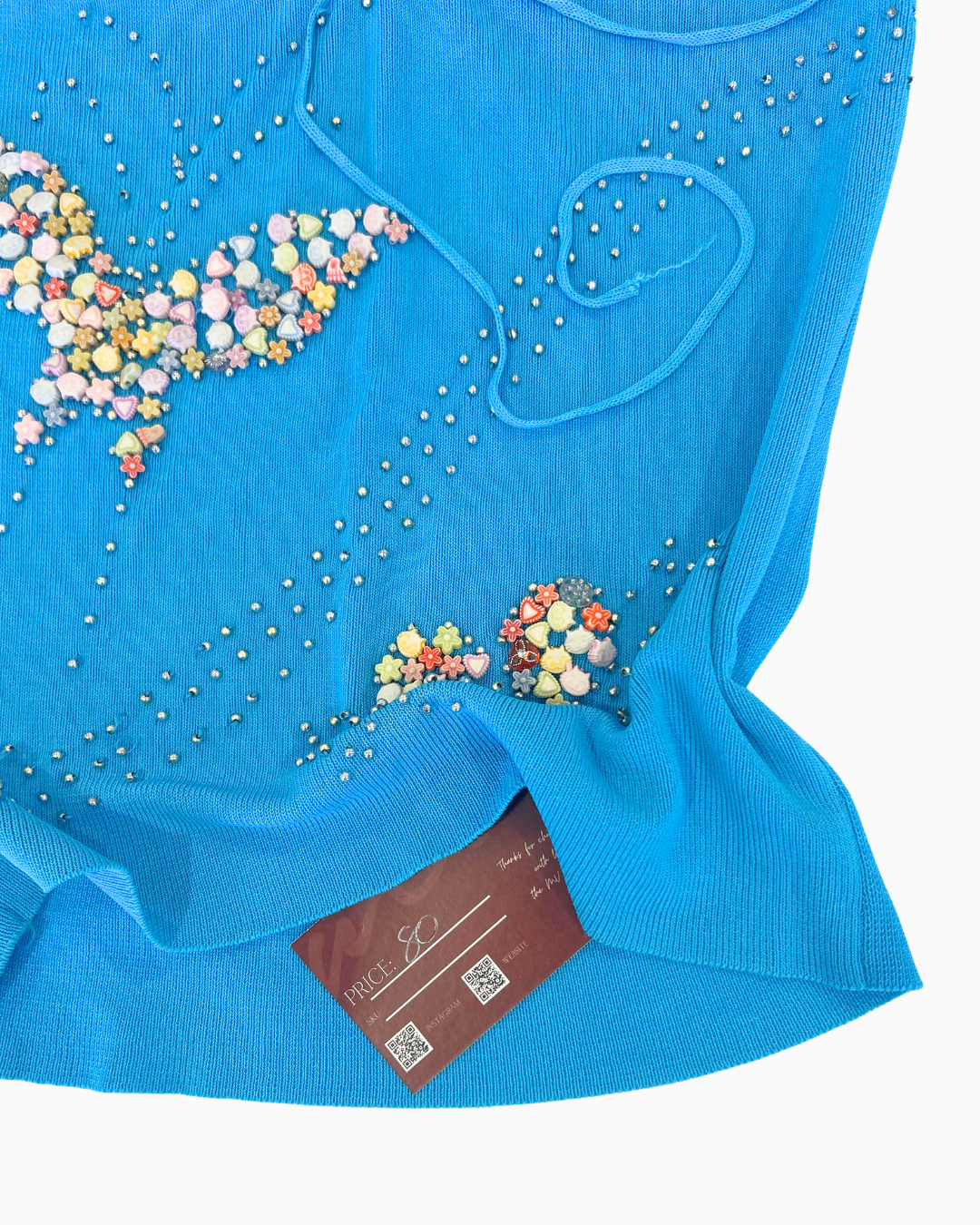 Butterfly Beaded Tank | S - M |
