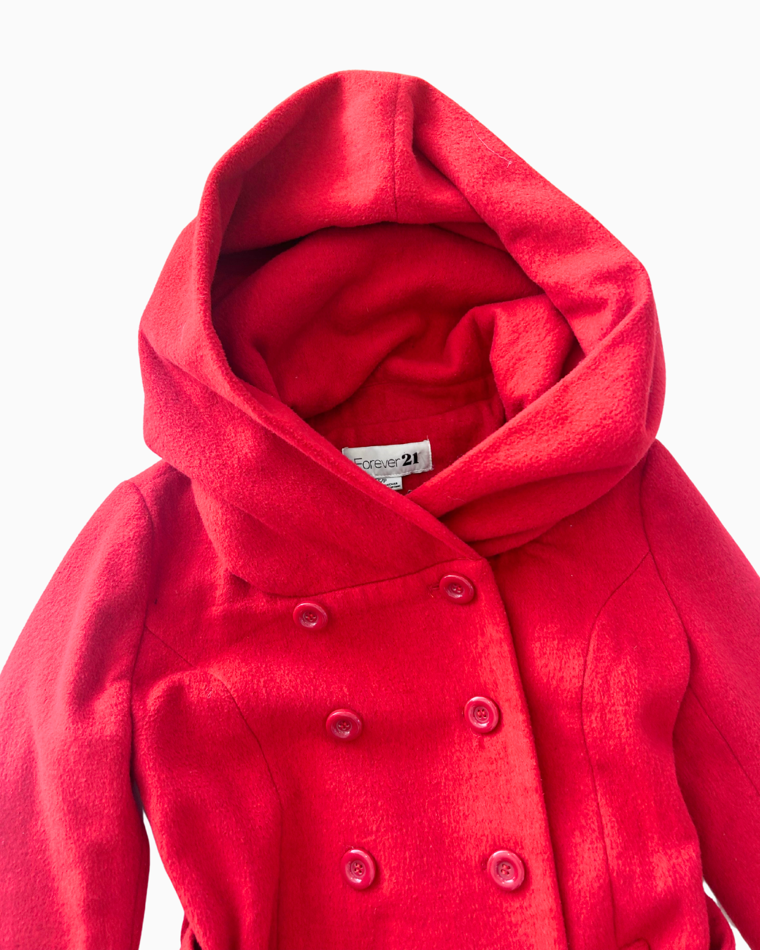 Cute Buckle Belt Cropped Coat | S |