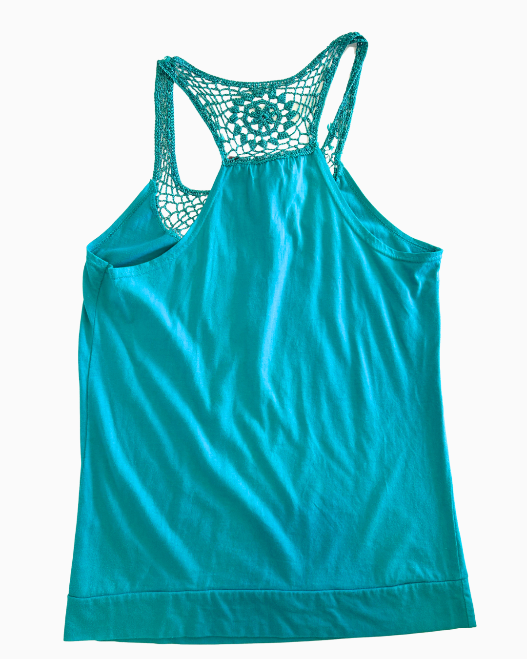 Drop Waist Crochet Tank | M |