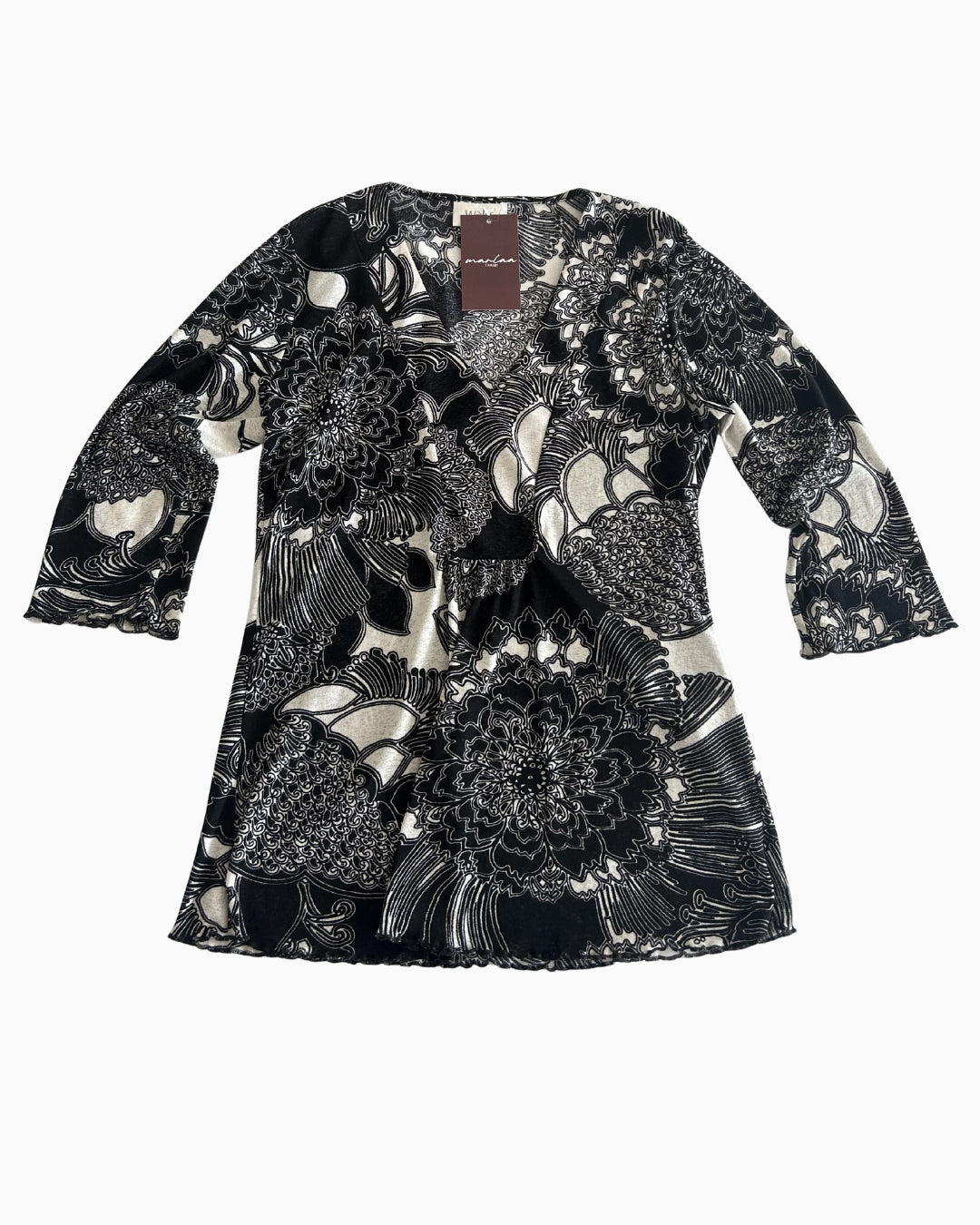 Floral Quarter Sleeve Top | 8 |