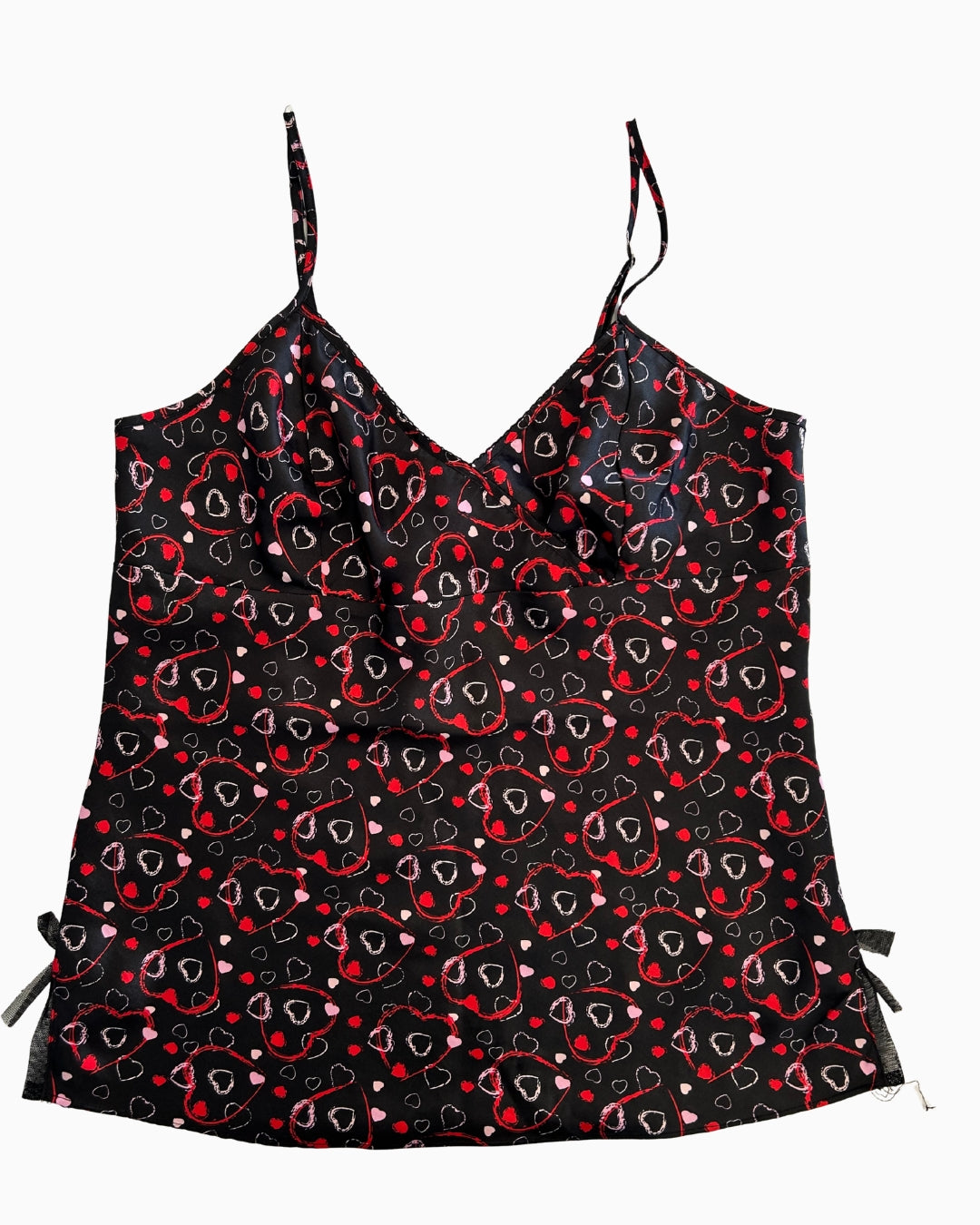 Eve's Secret Satin Heart Print Cami | M |