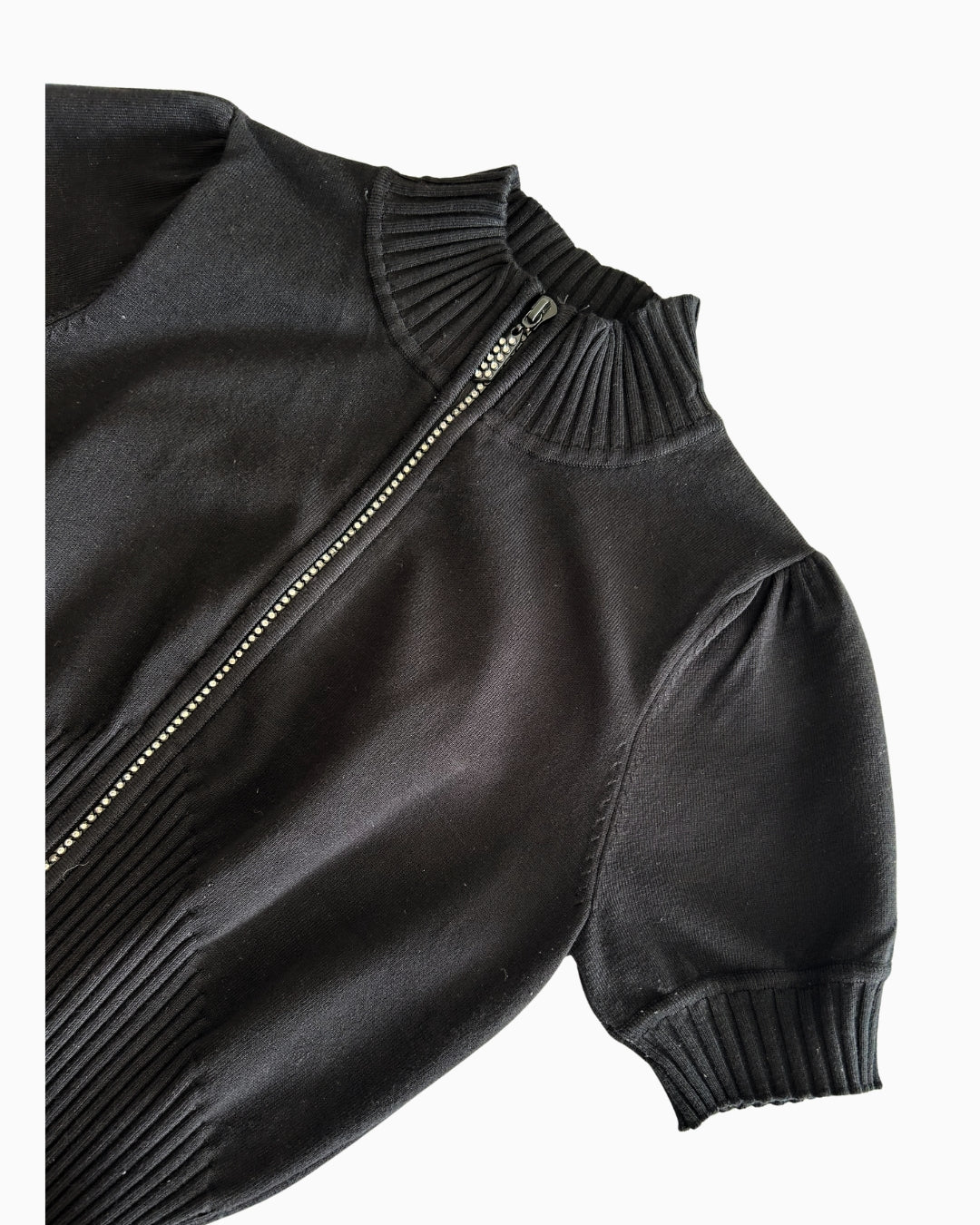 Studded Zip Up Vest | S |