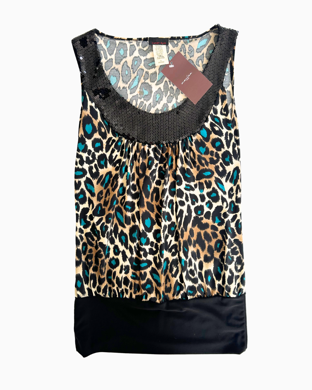 2000's Sequin Drop Waist Tank | S |