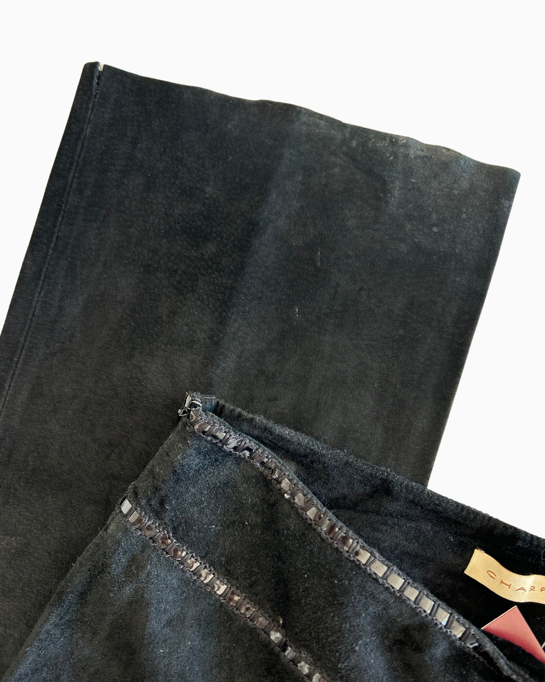 Insane Y2K Suade Flare Pant | L |